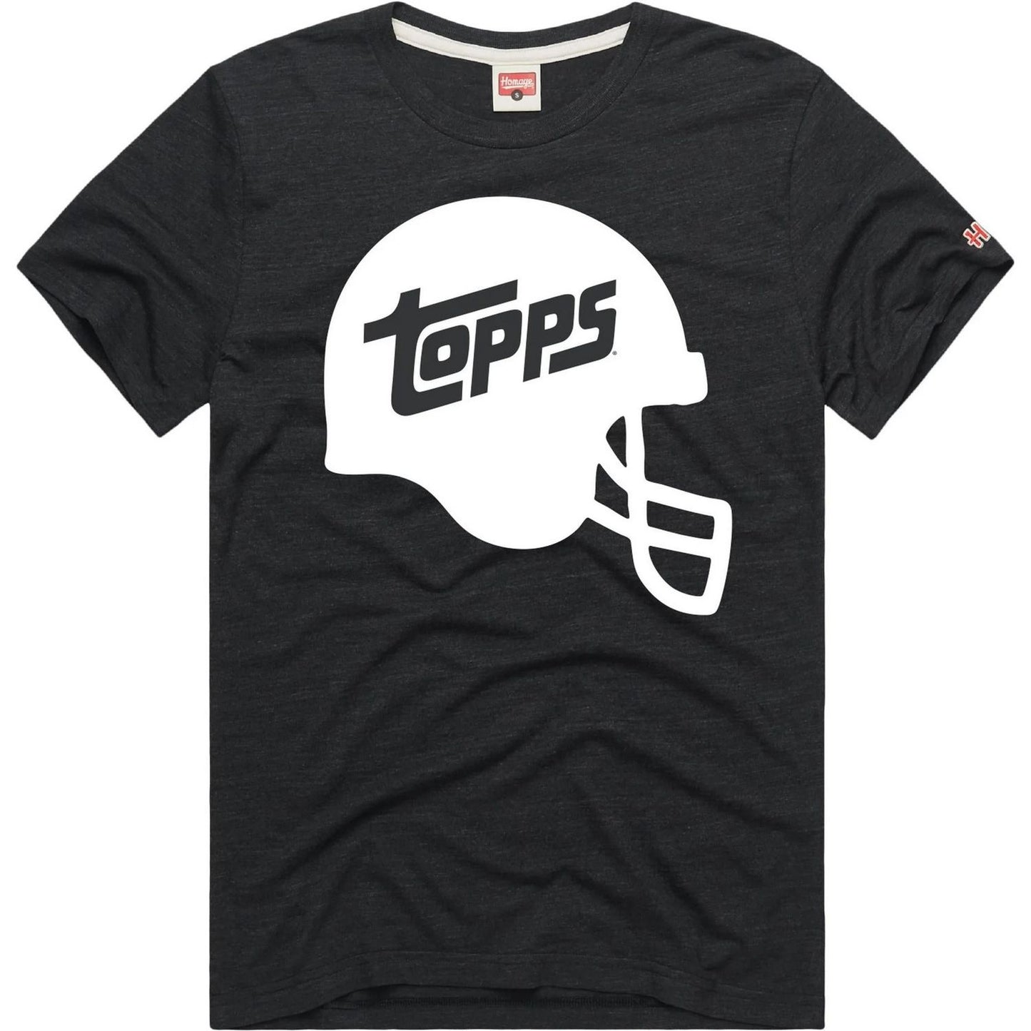 Topps Football Helmet T-Shirt (Charcoal) - Small