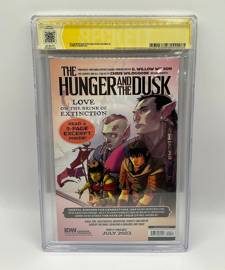 TMNT Usagi Yojimbo Where When #5 CBCS 9.6 Kevin Eastman Auto