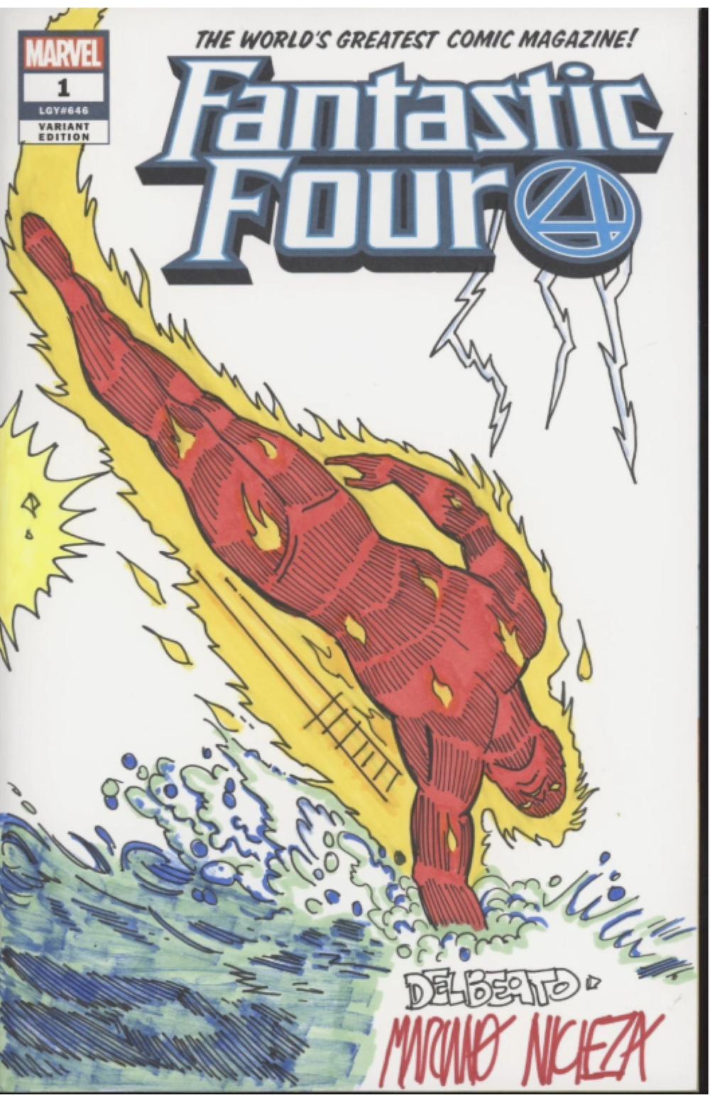 Planet Hulk & Thors Secret Wars Issue #1 Del Beato Mariano Nicieza Sketch Auto #2