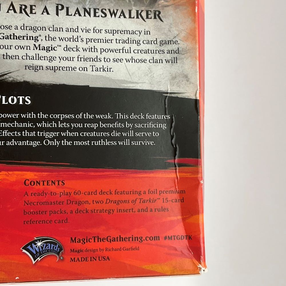 Magic the Gathering: Dragon of Tarkir Intro Pack - Cruel Plots #1 *See Pictures for Condition*