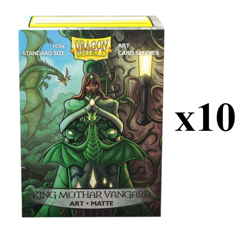 Dragon Shield: 100ct Standard Size King Mothar Vanguard Matte Art Sleeves - DISPLAY (10ct) Dragon Shield: 100ct Standard Size King Mothar Vanguard Matte Art Sleeves - DISPLAY (10ct)