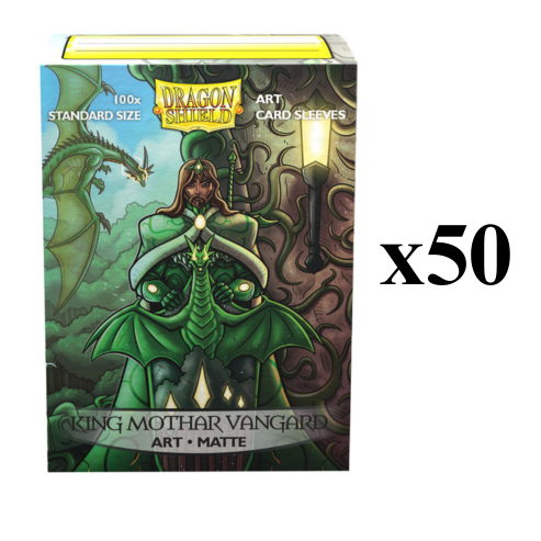 Dragon Shield: 100ct Standard Size King Mothar Vanguard Matte Art Sleeves - CASE (50ct)