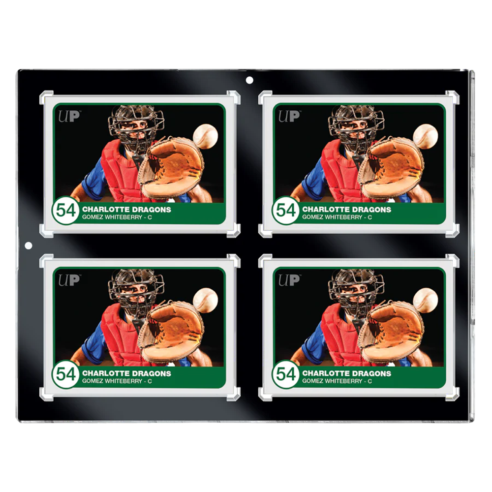 Ultra Pro: 4-Card 35pt Black Border UV ONE-TOUCH Magnetic Holder