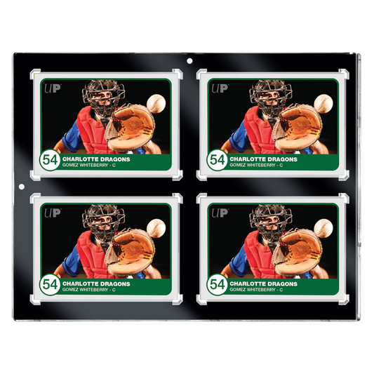 Ultra Pro: 4-Card 35pt Black Border UV ONE-TOUCH Magnetic Holder
