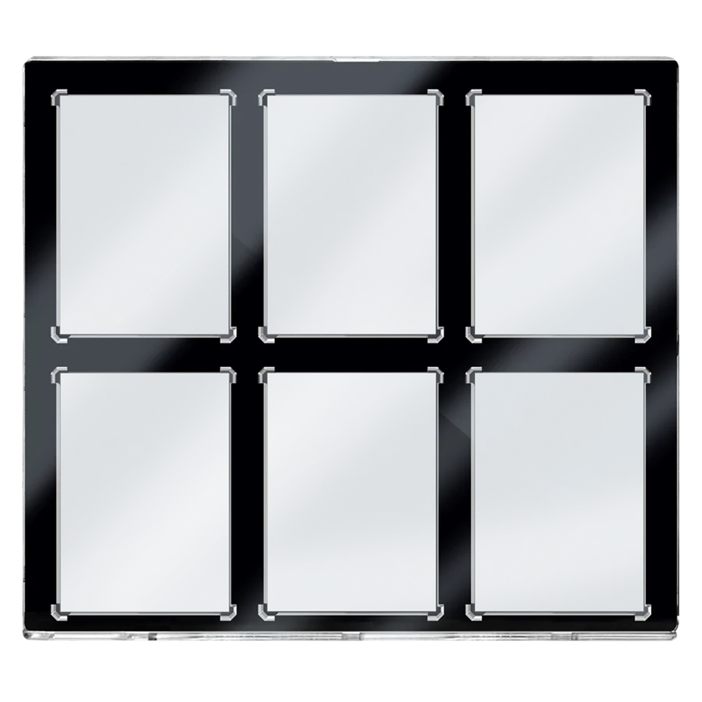 Ultra Pro: 6 Card 35pt Black Border UV ONE-TOUCH Magnetic Holder