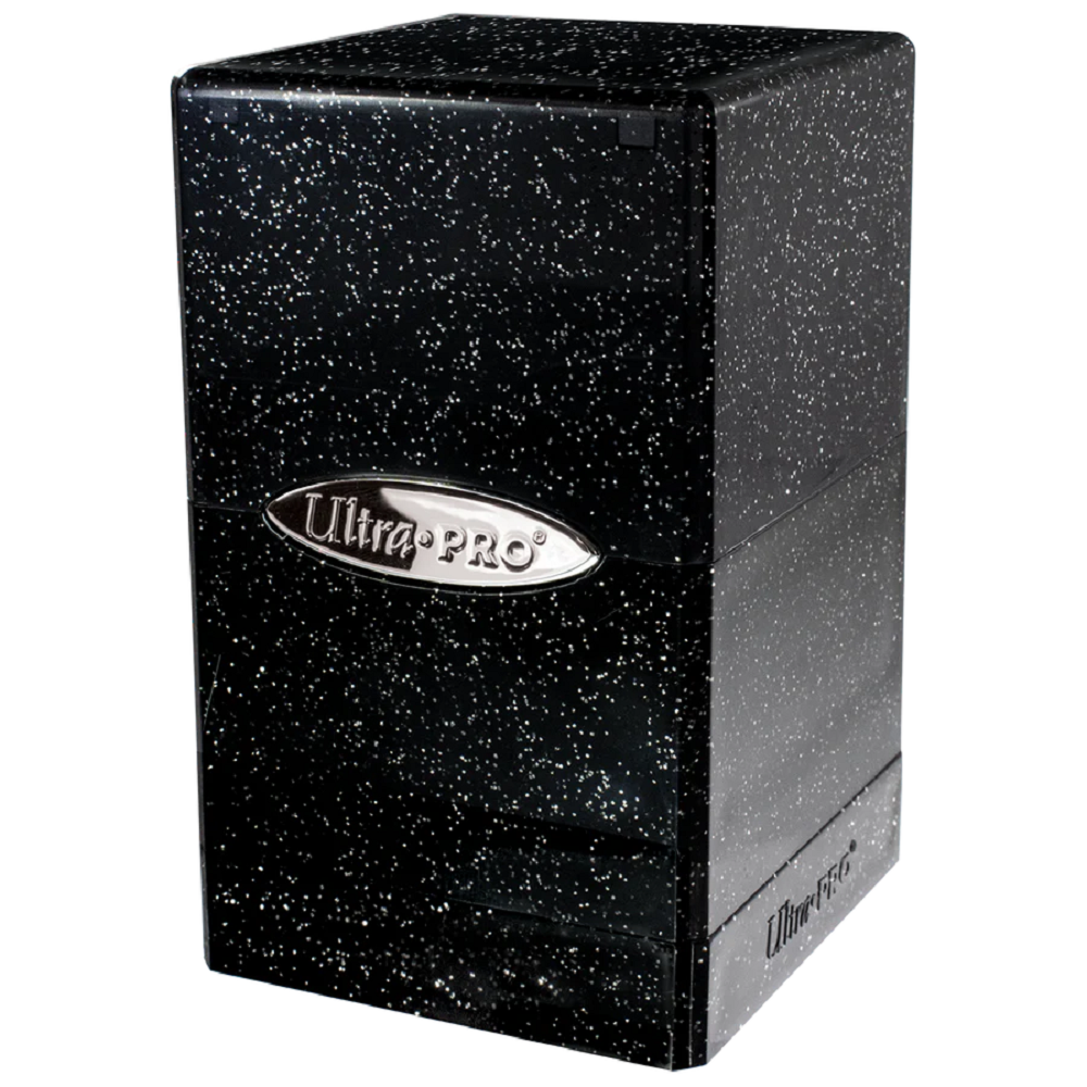 Ultra Pro: Glitter Satin Tower Deck Box (Black)
