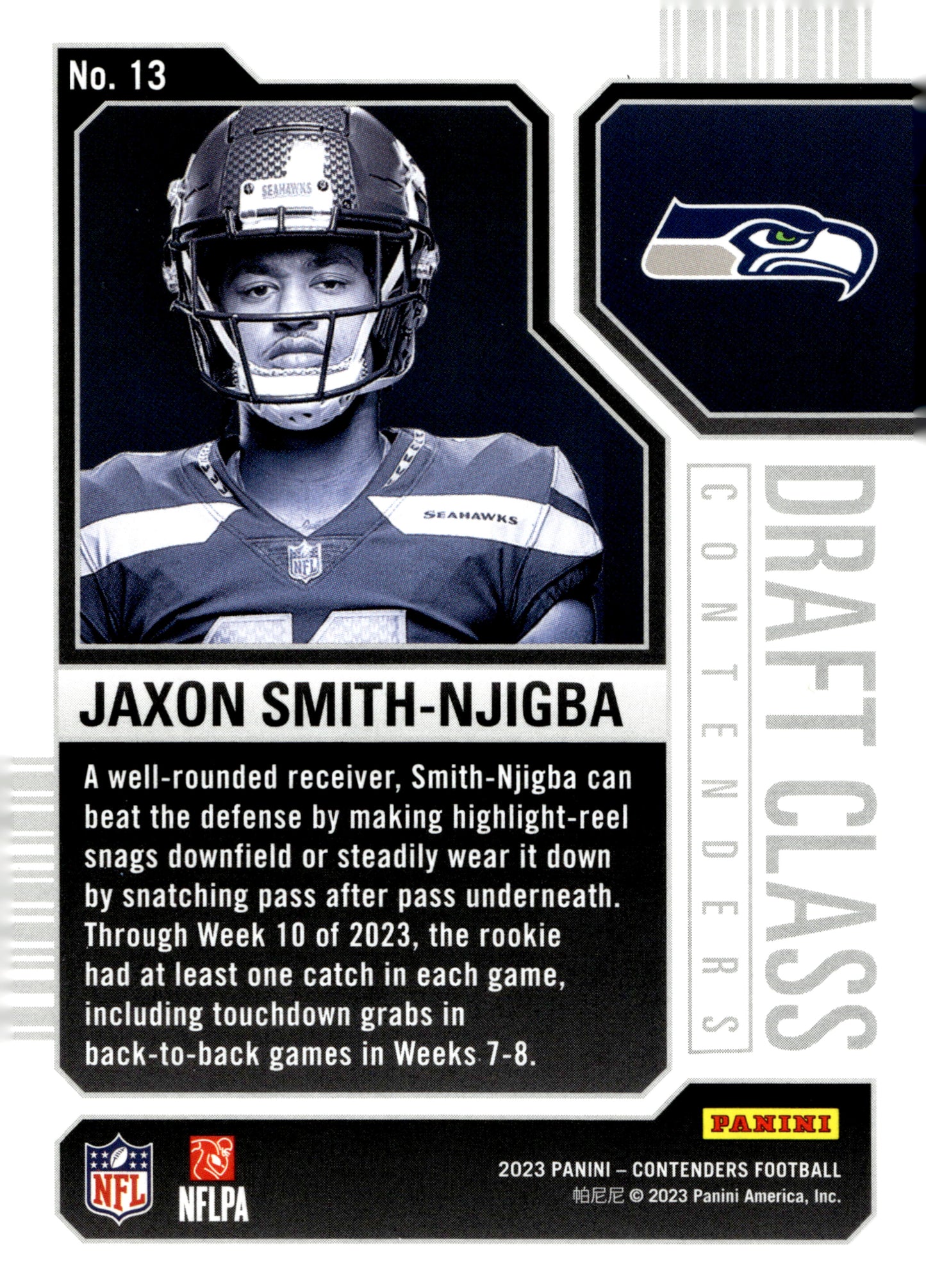 Jaxon Smith-Njigba 2023 Panini Contenders Draft Class RC #13