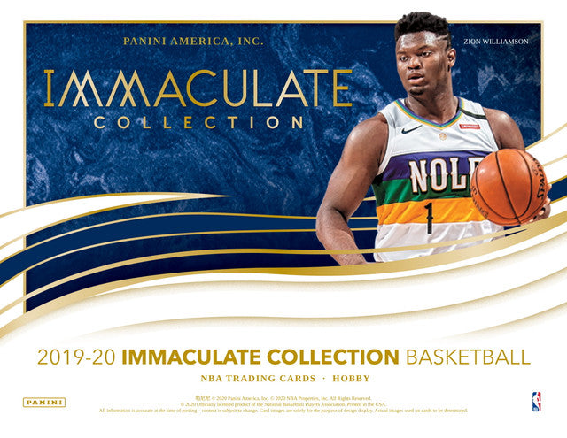 2019-20 Panini Immaculate Basketball Hobby 5-Box Case