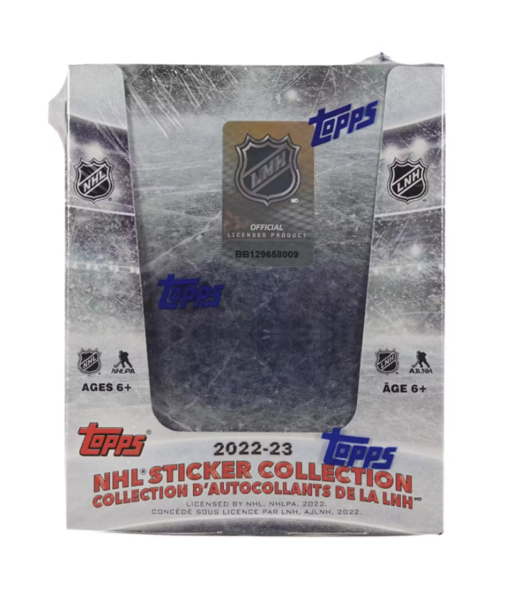 2022-23 Topps NHL Hockey Sticker & Card Collection Box