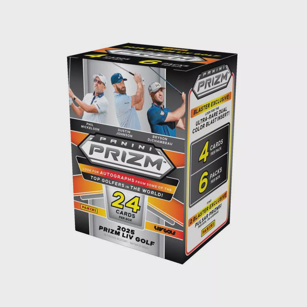 rare panini prizm cards 2025 Panini Prizm LIV Golf Blaster Box