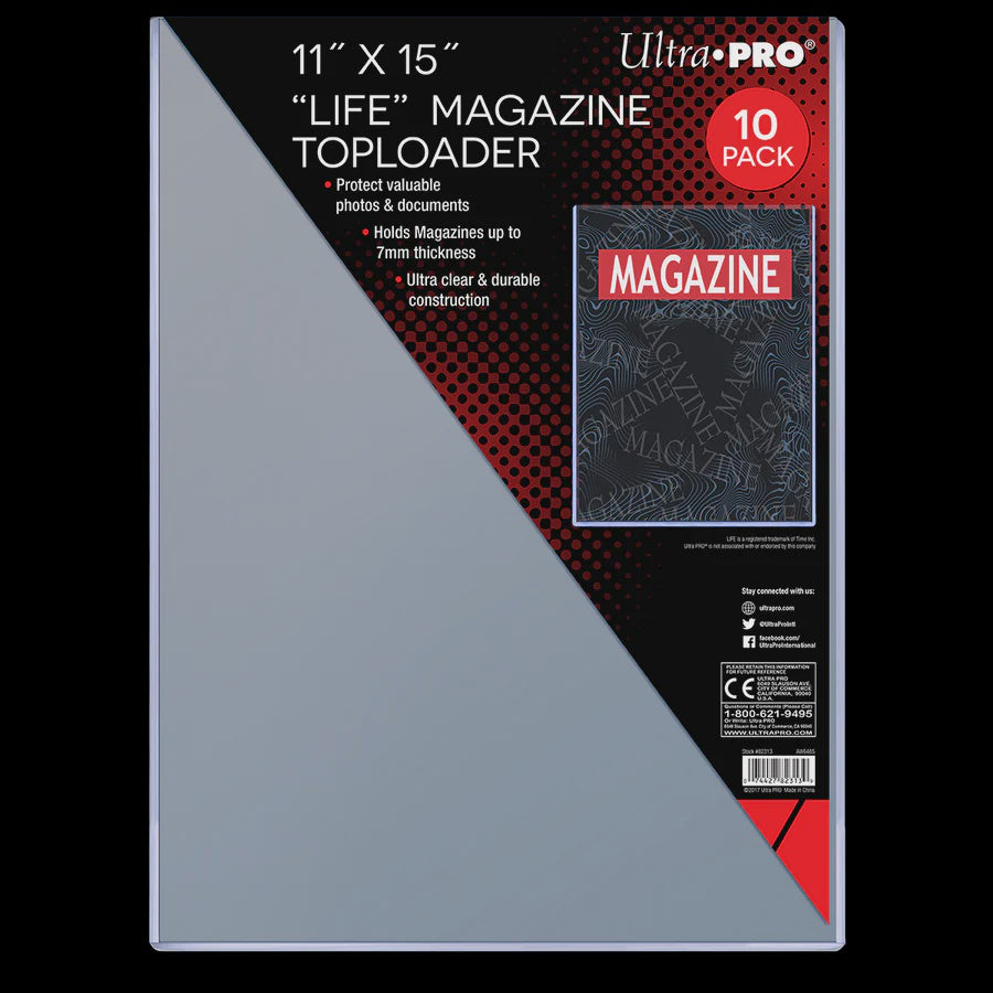 Ultra Pro: 11" x 15" Life Magazine Toploader 10ct Pack