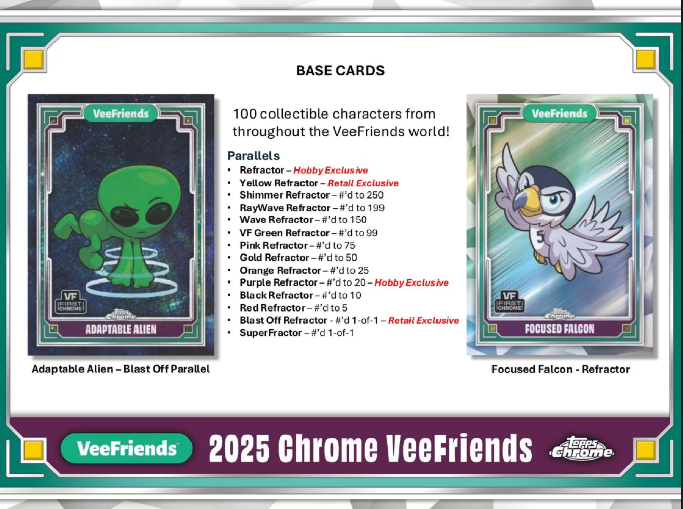 2025 Topps Chrome Veefriends Hobby Pack