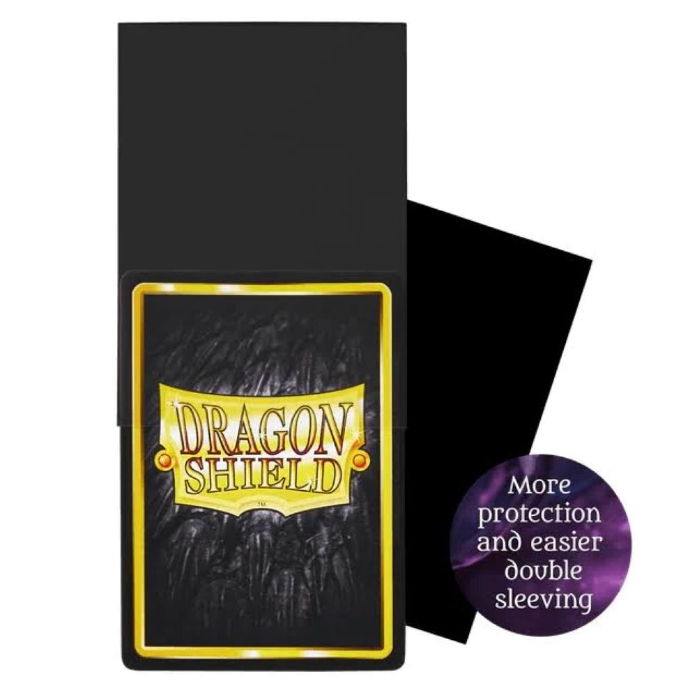 Dragon Shield: 100ct Perfect Fit Standard Size Thick Inner Sleeves - Black