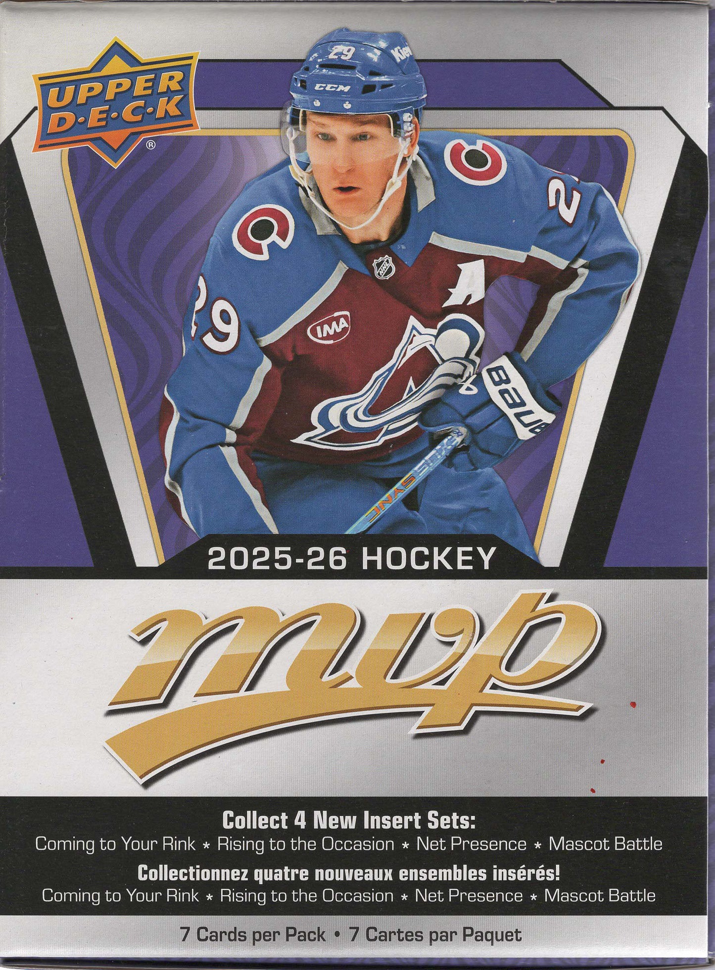 2025-26 Upper Deck MVP Hockey Gravity Feed Box