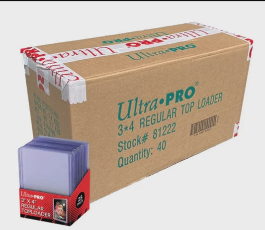 Ultra Pro: 3" x 4" Clear Regular Toploaders (25ct) for Standard Size Cards Case
