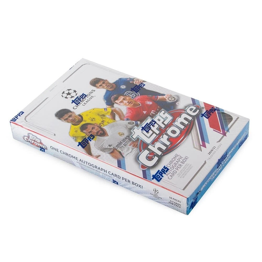 2020 - 21 Topps Chrome UEFA Champions League Soccer Hobby Box - Collector Store LLC