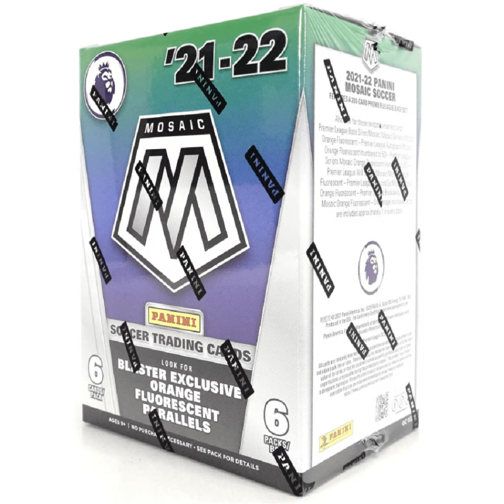 2021 - 22 Panini Mosaic Premier League Soccer Blaster Box - Collector Store LLC
