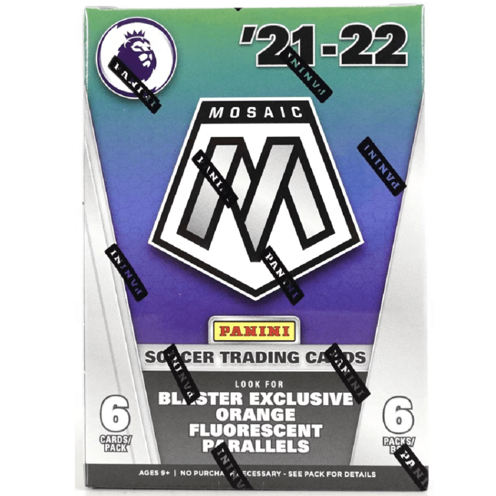 2021 - 22 Panini Mosaic Premier League Soccer Blaster Box - Collector Store LLC