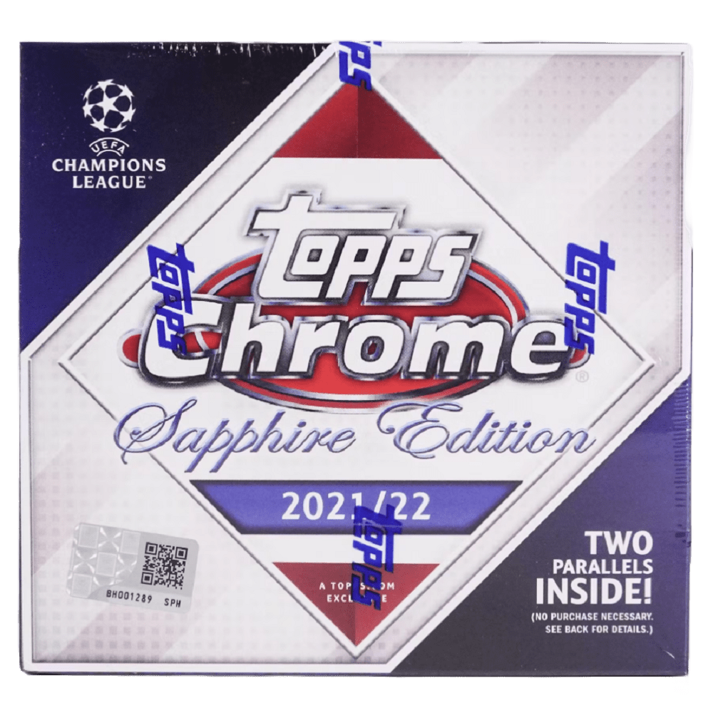 2021 - 22 Topps Chrome Sapphire UEFA Champions League Soccer Hobby Box - Collector Store LLC