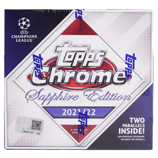 2021 - 22 Topps Chrome Sapphire UEFA Champions League Soccer Hobby Box - Collector Store LLC