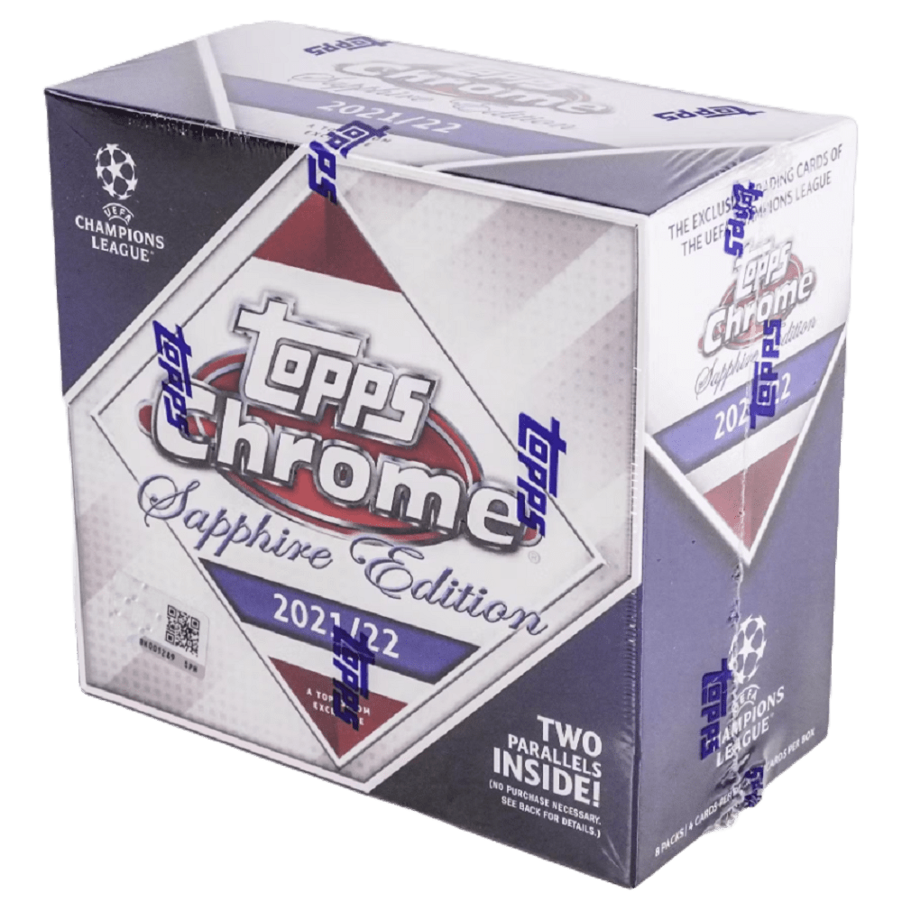 2021 - 22 Topps Chrome Sapphire UEFA Champions League Soccer Hobby Box - Collector Store LLC