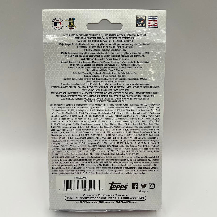 2021 Topps Series 1 Baseball Hanger Box - Collector Store LLC