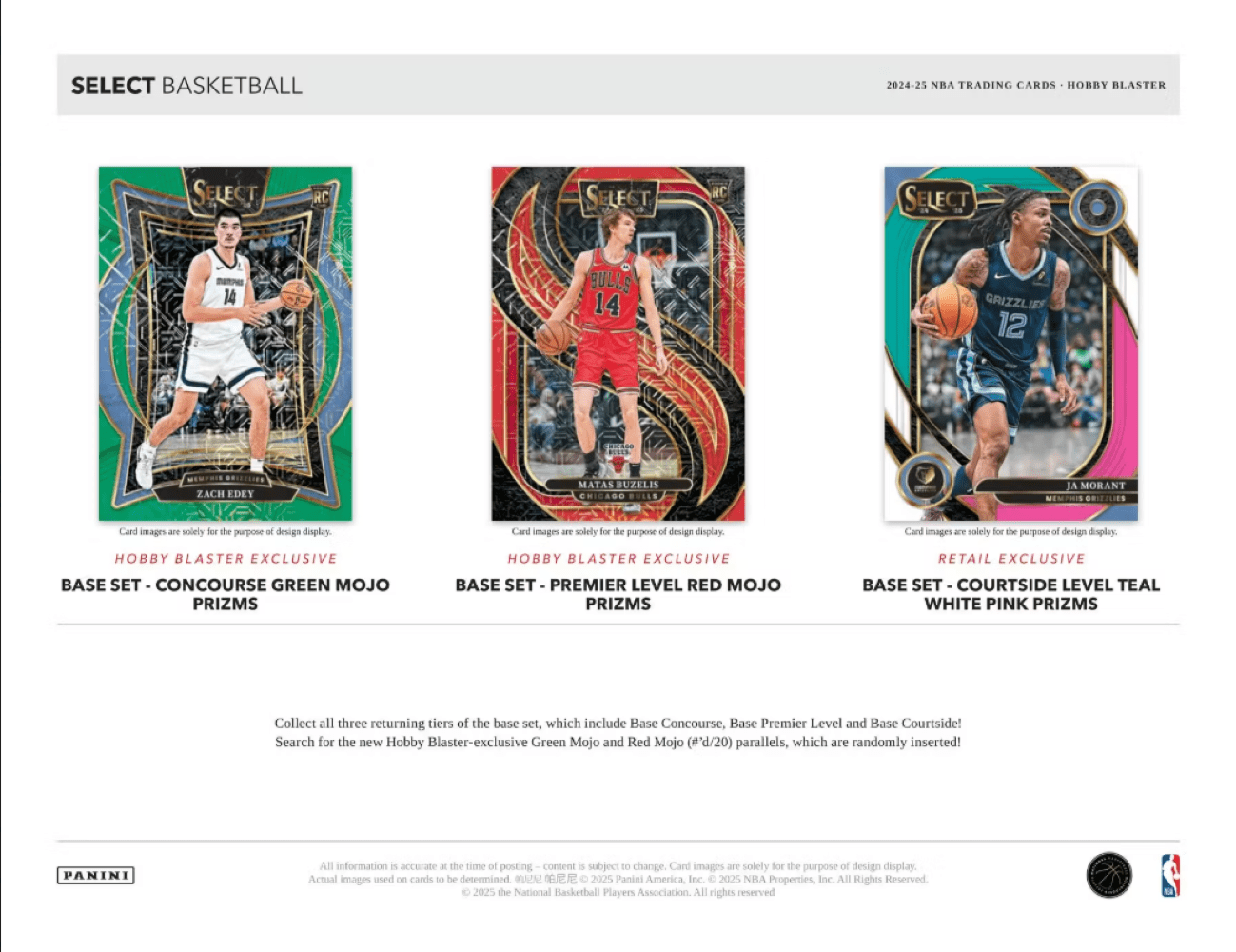 2024 - 25 Panini Select Basketball Hobby Blaster Box - Collector Store LLC