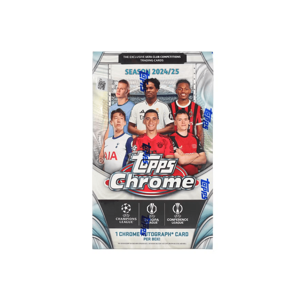 2024 - 25 Topps Chrome UEFA Club Competitions Soccer Hobby Box - Collector Store LLC