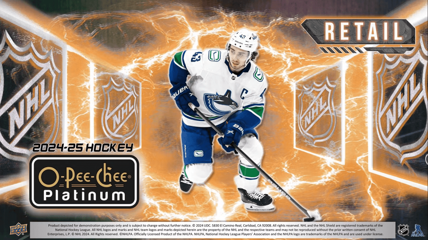 2024 - 25 Upper Deck O - Pee - Chee Platinum Hockey Blaster Box - Collector Store LLC