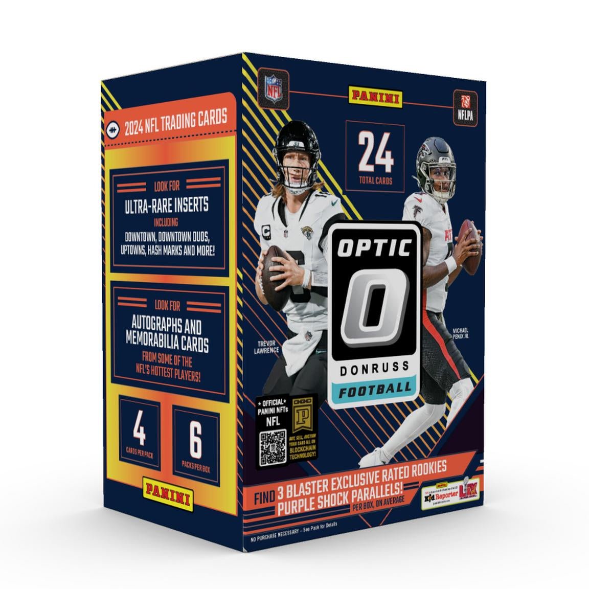 rare football cards 2024 Panini 2024 Donruss Optic Football Blaster Box