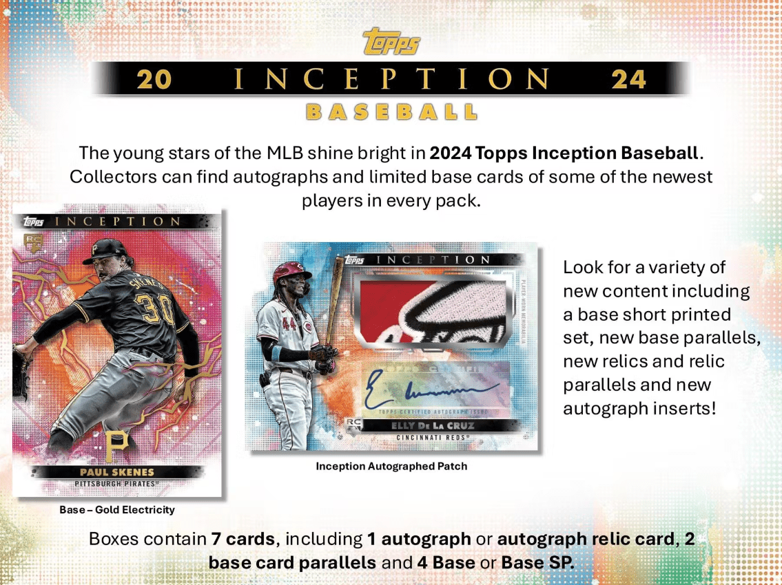 2024 Topps Inception Baseball Hobby Box - Collector Store LLC