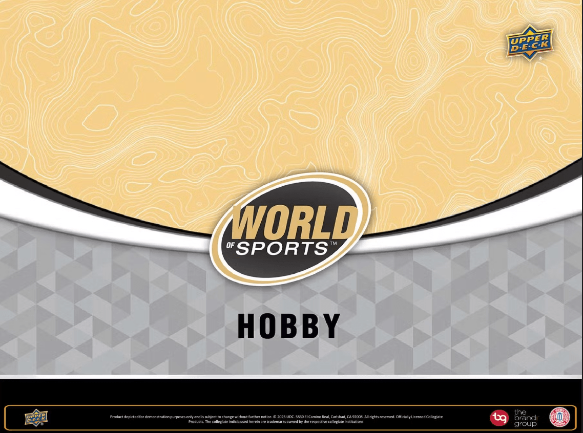 2025 Upper Deck World of Sports Volume 1 Multisport Hobby Box *Contact Us To Order* - Collector Store LLC