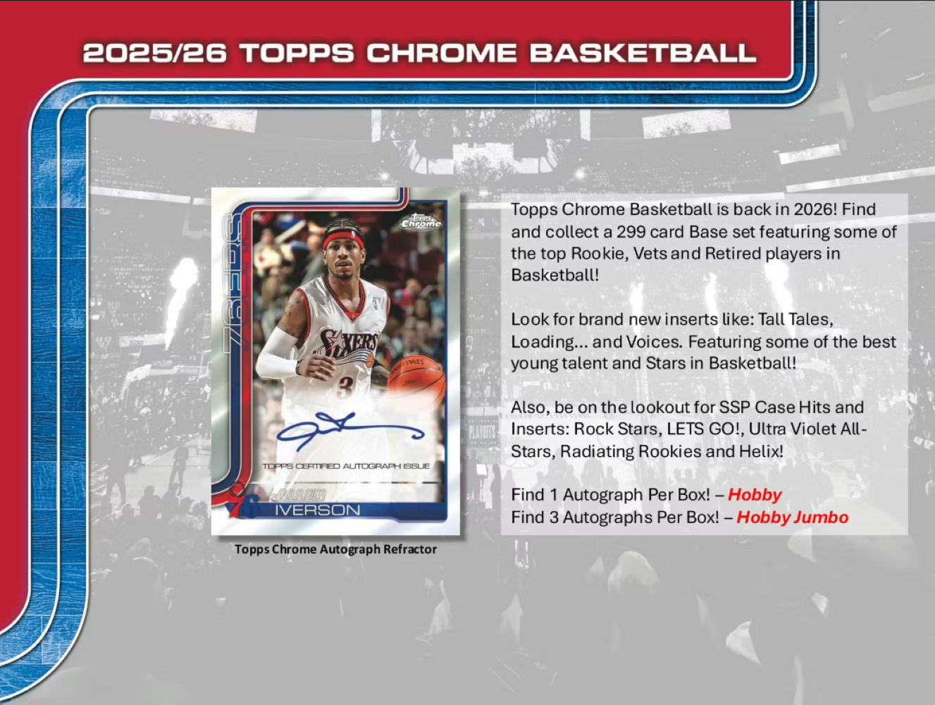 2025-26 Topps Chrome Basketball Hobby Pack