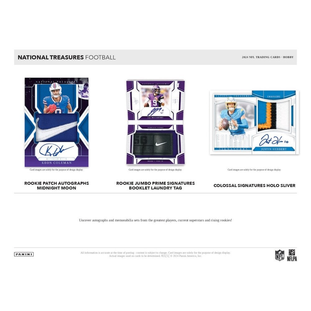 2024 Panini National Treasures Football 4-Box Hobby Case