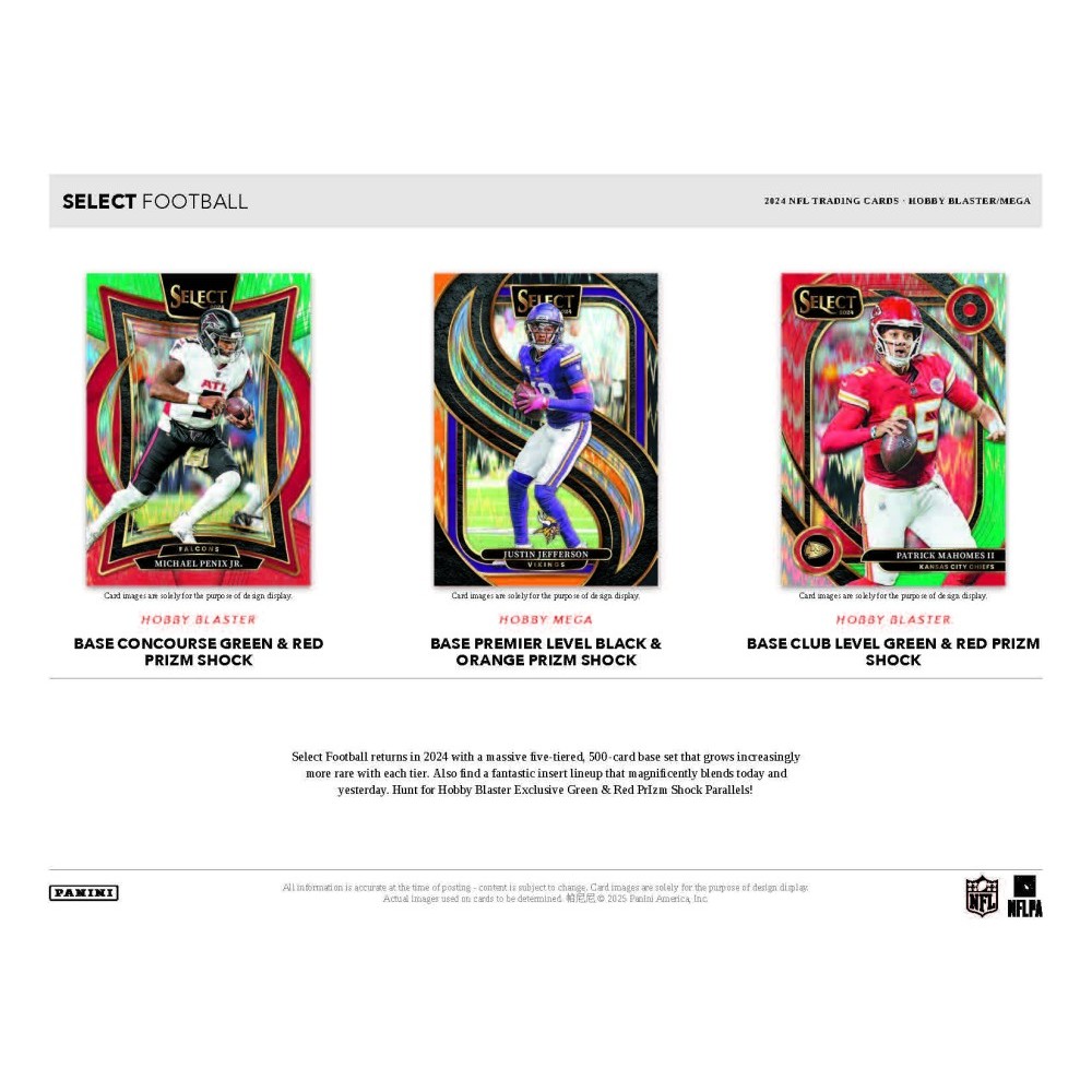 2024 Panini Select Football Hobby Mega Box