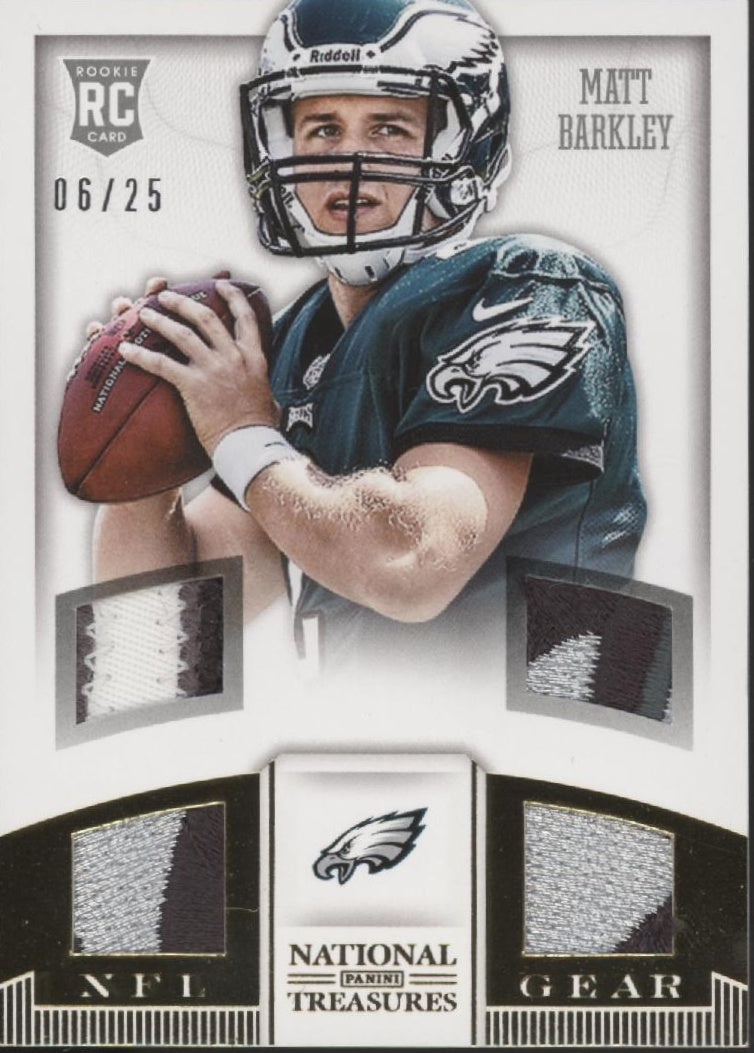 Matt Barkley 2013 Panini National Treasures Quad Swatch RC 06/25 #26