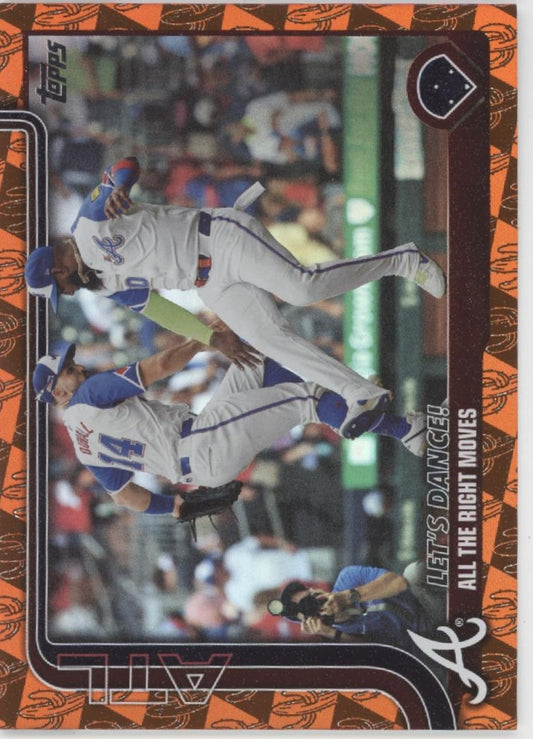 Let's Dance 2025 Topps Series 1 Orange Cactus Foil 19/25 #237