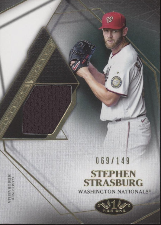 Stephen Strasburg 2022 Topps Tier One Swatch 069/149 #T1R1-SST