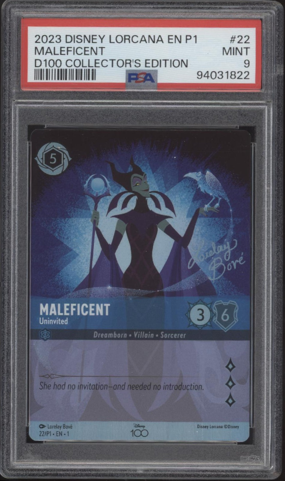 Maleficent Pokemon D100 Collector's Edition #22 PSA 9