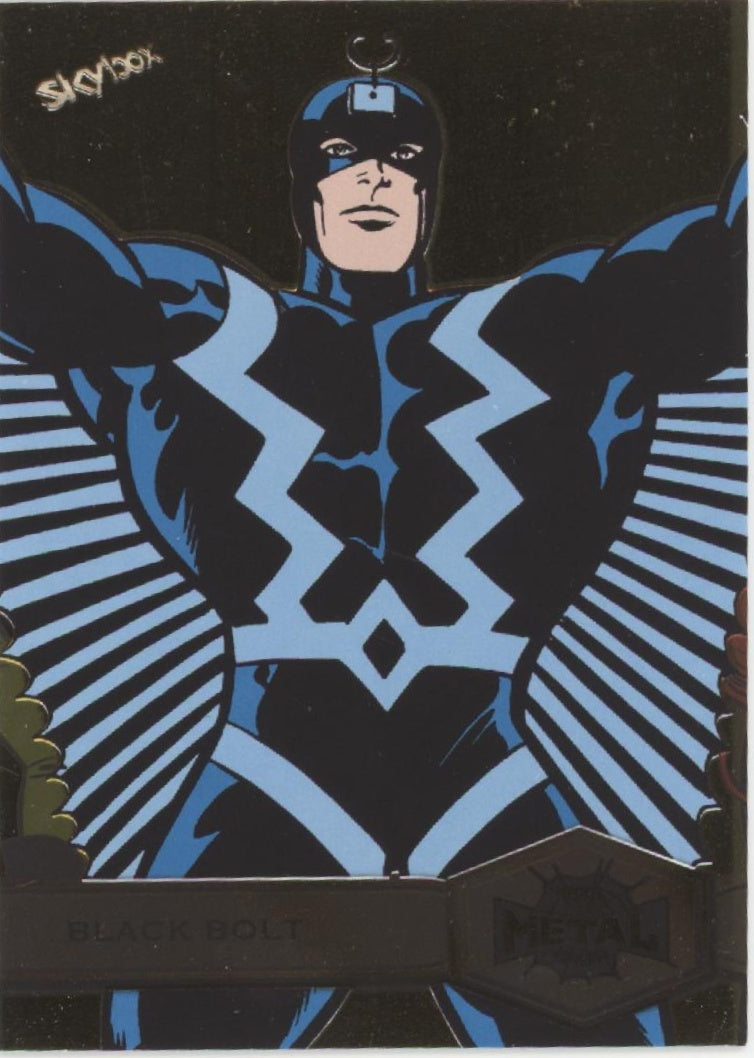 Black Bolt 2021 Skybox Marvel Metal Universe Spider-Man #109