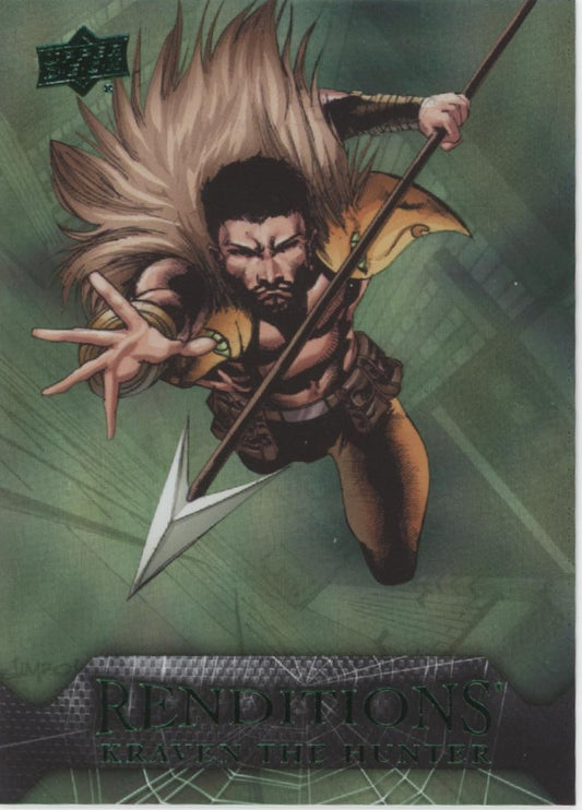 Kraven the Hunter 2024 Upper Deck Marvel Renditions Spider-Man Goblin Green /399