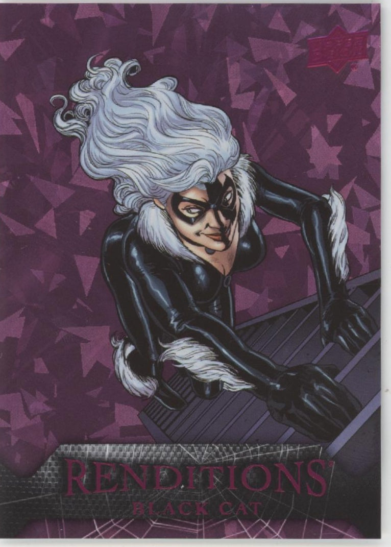 Black Cat 2024 Upper Deck Marvel Renditions Spider-Man Ghost-Spider Pink 171/199