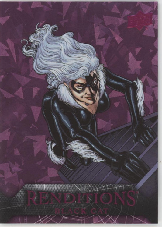 Black Cat 2024 Upper Deck Marvel Renditions Spider-Man Ghost-Spider Pink 171/199