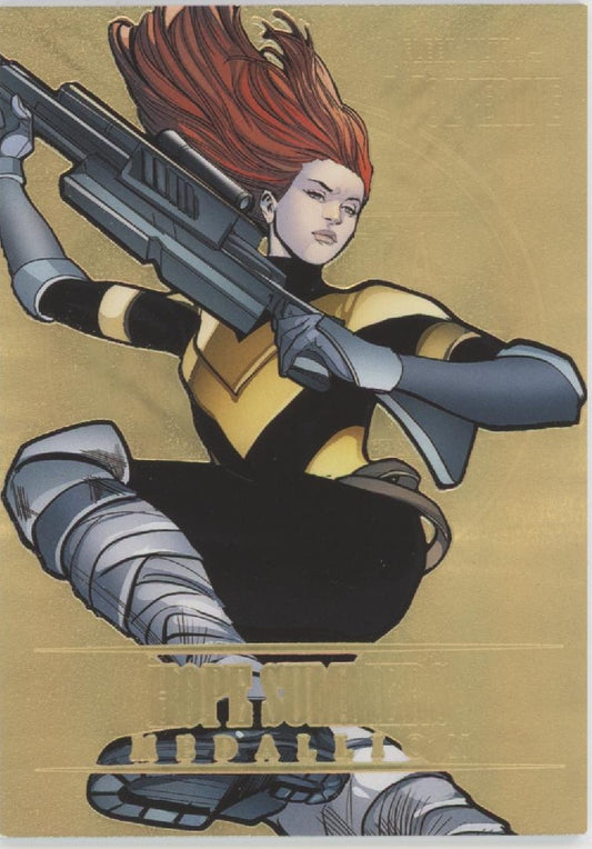 Hope Summers 2022 Fleer Marvel Ultra Wolverine Gold Medallion 047/200 #M-17