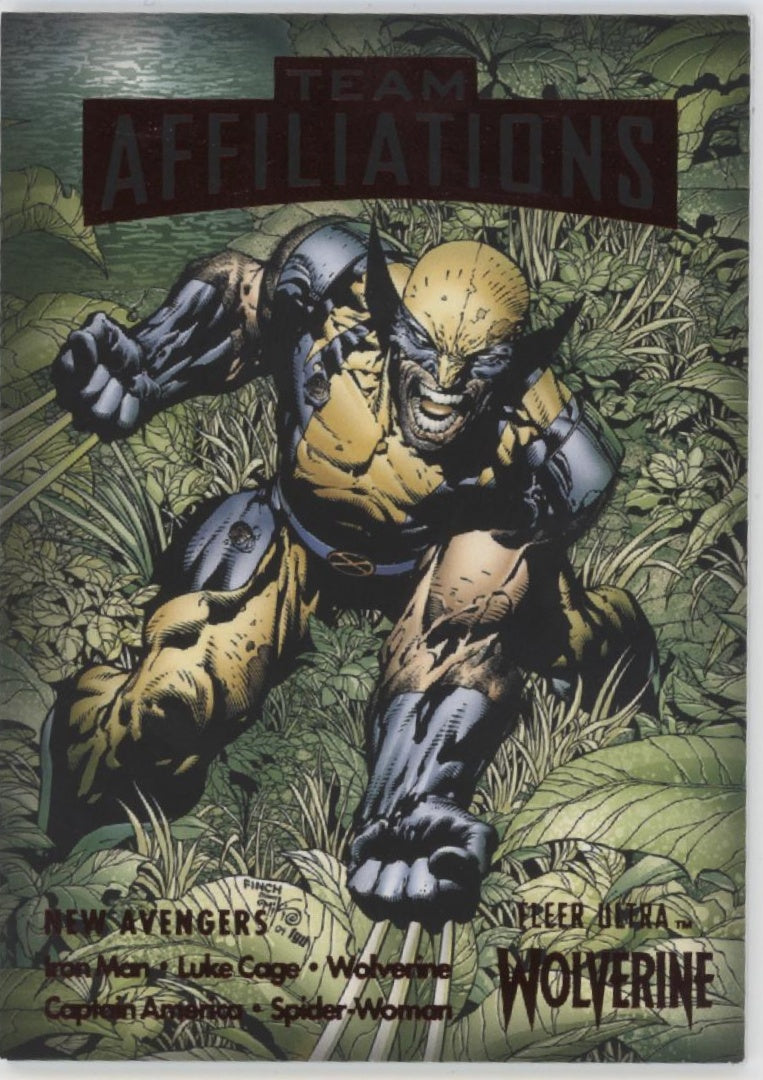 New Avengers 2022 Fleer Ultra Wolverine Team Affiliations Red 29/74 #TA-5