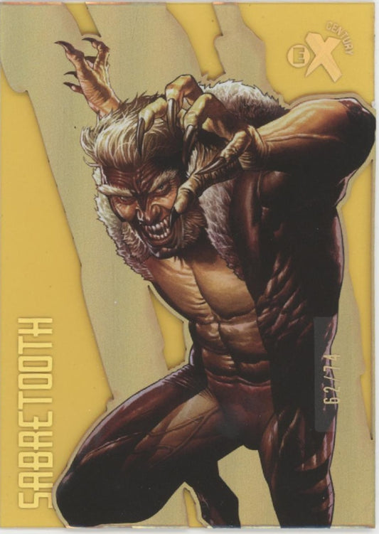 Sabretooth 2022 Fleer Ultra Wolverine EX Century Gold 62/74 #EX27
