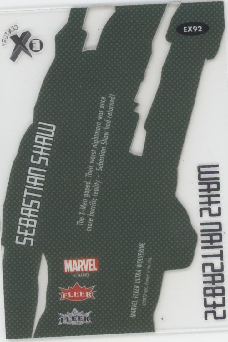 Sebastian Shaw 2022 Fleer Ultra Wolverine E-X Century #EX92