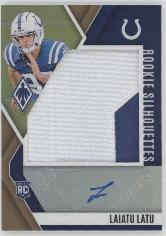 Laiatu Latu 2024 Panini Phoenix Rookie Silhouettes Swatch RC Auto 12/33 #RS-LLU