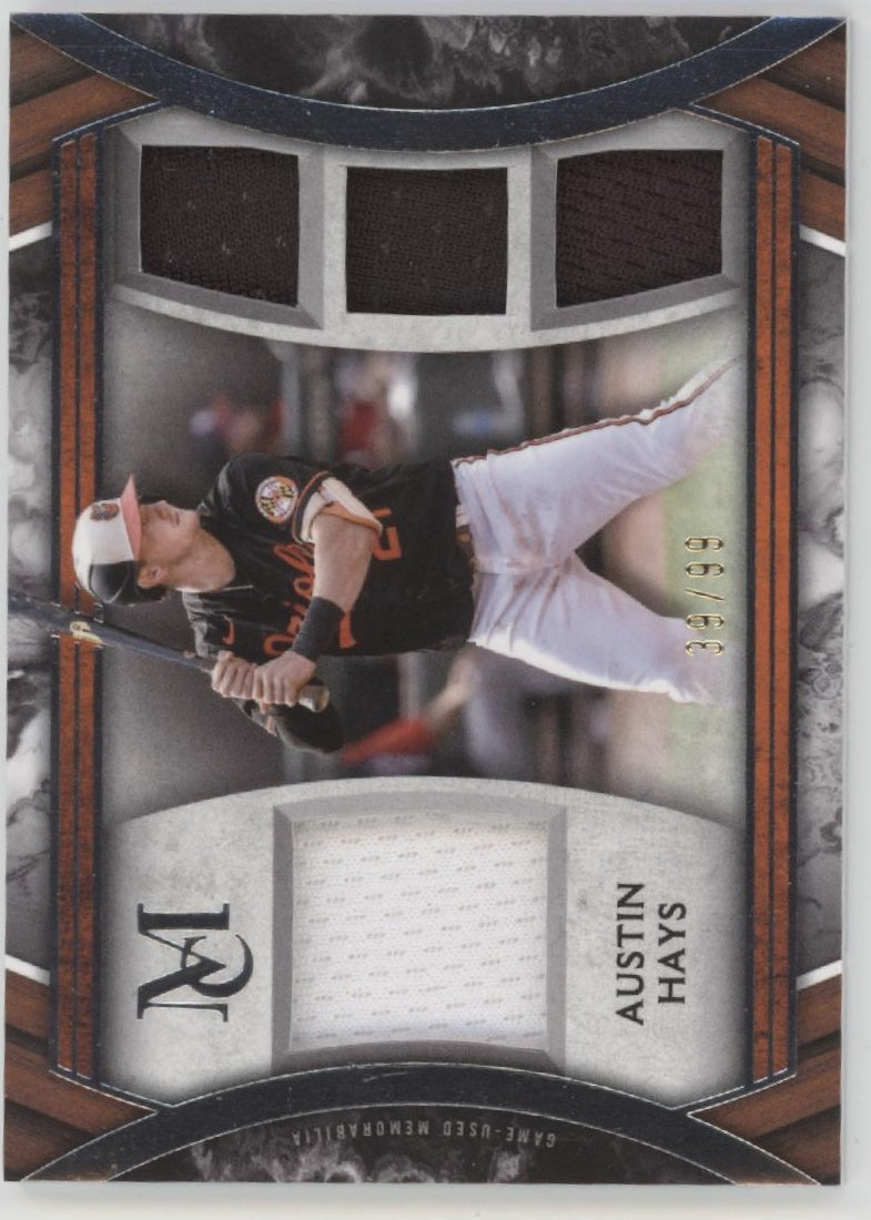 Austin Hays 2022 Topps Museum Collection Quad Relic 39/99 #SPPPQR-AH
