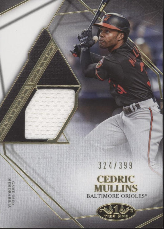 Cedric Mullins 2022 Topps Tier One Swatch 324/399 #T1R1-CMU